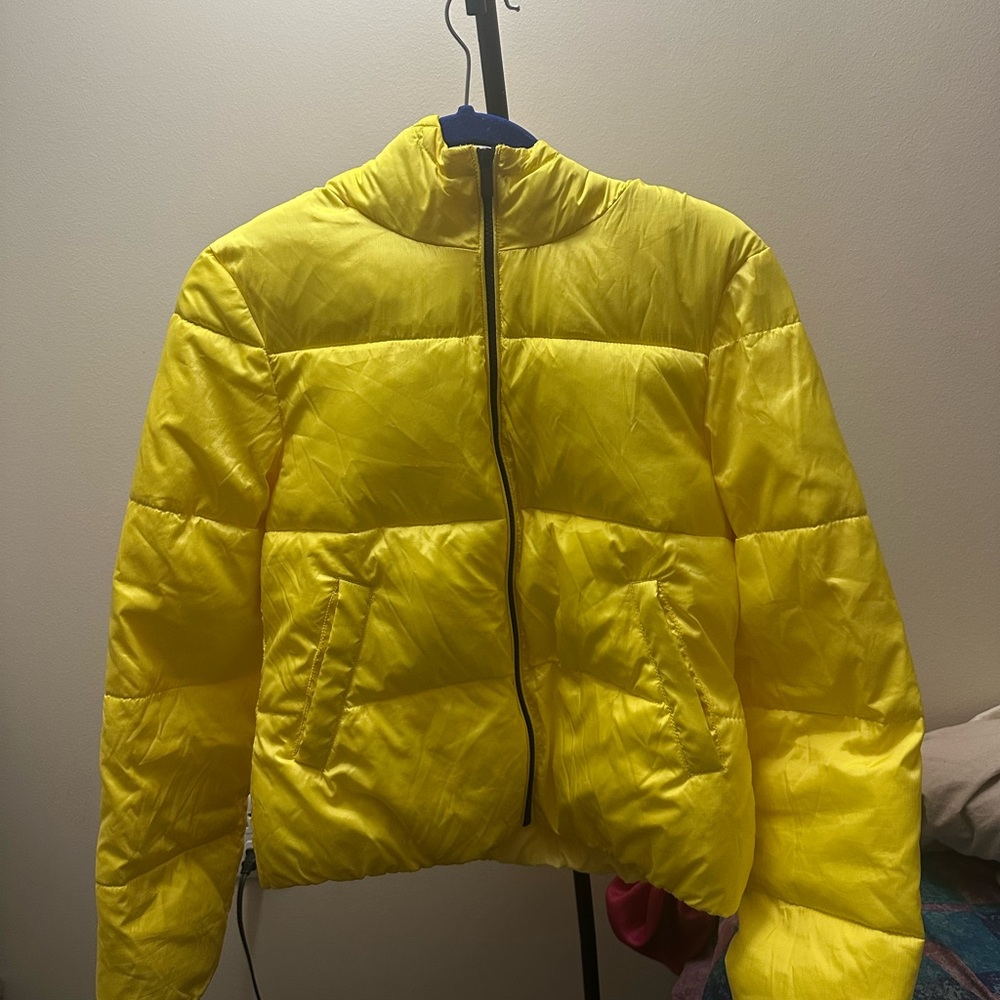 Primark Bright Yellow Puffer Jacket